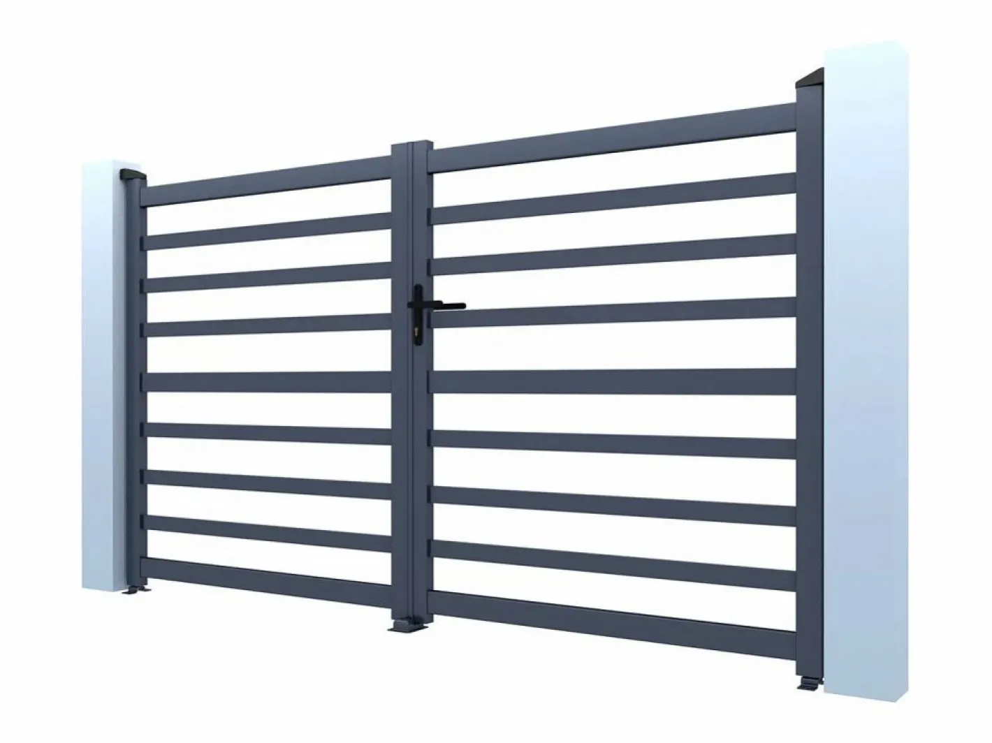 Puerta de aluminio calada "Martin" - 300 x 180 cm -^Habitat et jardin Best