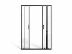 Puerta de ducha corredera doble de metal - Antical - 140 x 195 cm - BAVIODA^Shower & Design Best