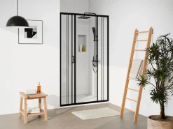 Puerta de ducha corredera doble de metal - Antical - 120 x 195 cm - BAVIODA^Shower & Design Online