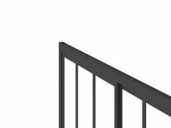 Puerta de ducha corredera mate estilo taller, 140 x 195 cm, URBANIK^Shower & Design