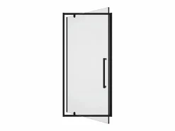 Puerta de ducha pivotante mate estilo industrial, cristal templado, 80 x 195 cm TAMRI^Shower & Design New
