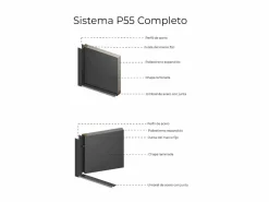 Puerta de entrada de acero Alt. 207 x L100 cm - y madera - apertura izquierda - COBRITA^Vente-unique Sale