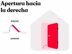 Puerta de entrada de acero Alt. 207 x Ancho 100 cm antracita - se abre hacia la derecha AGUEDA^Vente-unique Hot