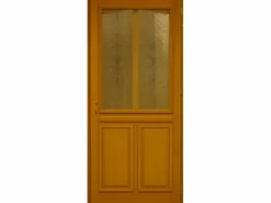 GD Menuiseries Puerta De Entrada|Puerta de Entrada de Madera Exo Modelo 'Sandy' 215X90 Puerta de Mesa Empujable a la Izquierda Se Vende con Manilla y Barril sin manilla