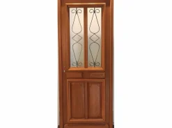 GD Menuiseries Puerta De Entrada|Puerta de Entrada Modelo 'BAYA' 200X80 Empujando a la Derecha (Dimensiones de la Mesa) sin manilla