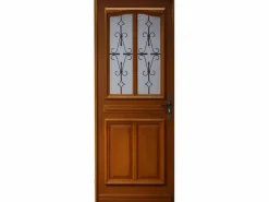 GD Menuiseries Puerta De Entrada|Puerta de Entrada Perret Modelo 215X90 Empuje Izquierdo (Dimensiones de la Tabla) sin manilla