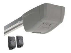 Puerta de garaje seccional con motor antracita CAOPAS^Somfy Clearance