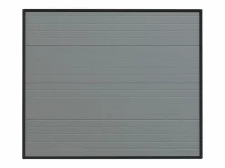 Vente-unique Puerta De Garaje|Puerta de garaje seccional motorizada efecto ranurado NORIA