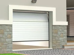 Somfy Puerta De Garaje|Puerta de garaje seccional con motor efecto ranurado NORIA