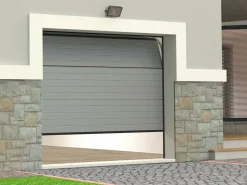 Somfy Puerta De Garaje|Puerta de garaje seccional con motor efecto ranurado NORIA