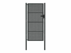 Puerta de jardín antracita 105 x 200 cm Acero Marru00f3n Hot