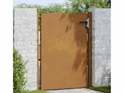 Puerta De Entrada|Puerta de jardín de acero corten de 105 x 155 cm.