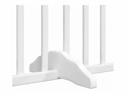 Puerta de perros plegable 10 paneles madera álamo blanca 800 cm^Clicnbuy Discount