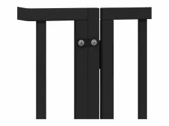 Clicnbuy Seguridad Para Mascotas|Puerta de perros plegable 12 paneles madera álamo negra 960 cm
