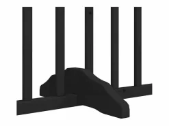 Clicnbuy Seguridad Para Mascotas|Puerta de perros plegable 12 paneles madera álamo negra 960 cm
