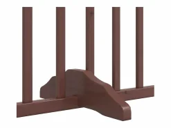 Clicnbuy Seguridad Para Mascotas|Puerta de perros plegable 8 paneles madera álamo marrón 640 cm