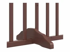 Clicnbuy Seguridad Para Mascotas|Puerta de perros plegable 12 paneles madera álamo marrón 960 cm