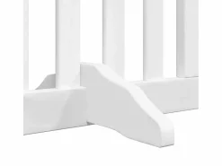 Clicnbuy Puerta de perros plegable 12 paneles madera álamo blanca 960 cm Blanco Online