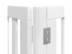 Puerta de perros plegable 12 paneles madera álamo blanca 960 cm^Clicnbuy Hot