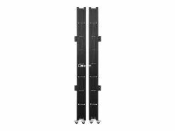 Puerta de Seguridad Plegable Doble SucceBuy, 198.12cm H x 365.76cm W, Puerta Plegable, Puerta de Tijera Negro Best