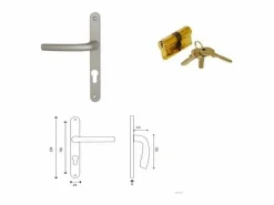 Puerta De Servicio Pagos De Madera, Al.200xl.90 p.izq + Tirador Y Cilindro (ref 01245F924) Tabla Dimensiones sin manilla^GD Menuiseries Sale