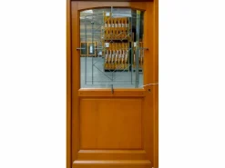 GD Menuiseries Puerta Entrada Madera Modelo ELIOTH 215X90 Empuje Izquierdo ---(Medidas Tabla) sin manilla Marru00f3n Best
