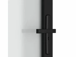 Puerta interior de vidrio y aluminio mate 76x201,5 cm ES992390^ Sale