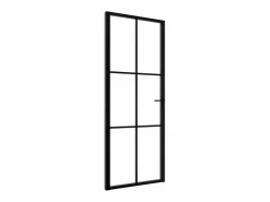 Puerta interior vidrio ESG y aluminio 76x201,5 cm ES416953^ Sale
