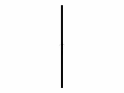 Puerta interior vidrio ESG y aluminio 83x201,5 cm ES242178 Negro Hot