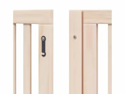Clicnbuy Seguridad Para Mascotas|Puerta para perros plegable 12 paneles madera de álamo 960 cm