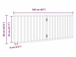 Clicnbuy Puerta para perros plegable de 2 paneles, 160 cm, madera de álamo Marru00f3n Discount