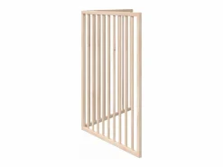 Puerta para perros plegable de 2 paneles, 160 cm, madera de álamo^Clicnbuy Best