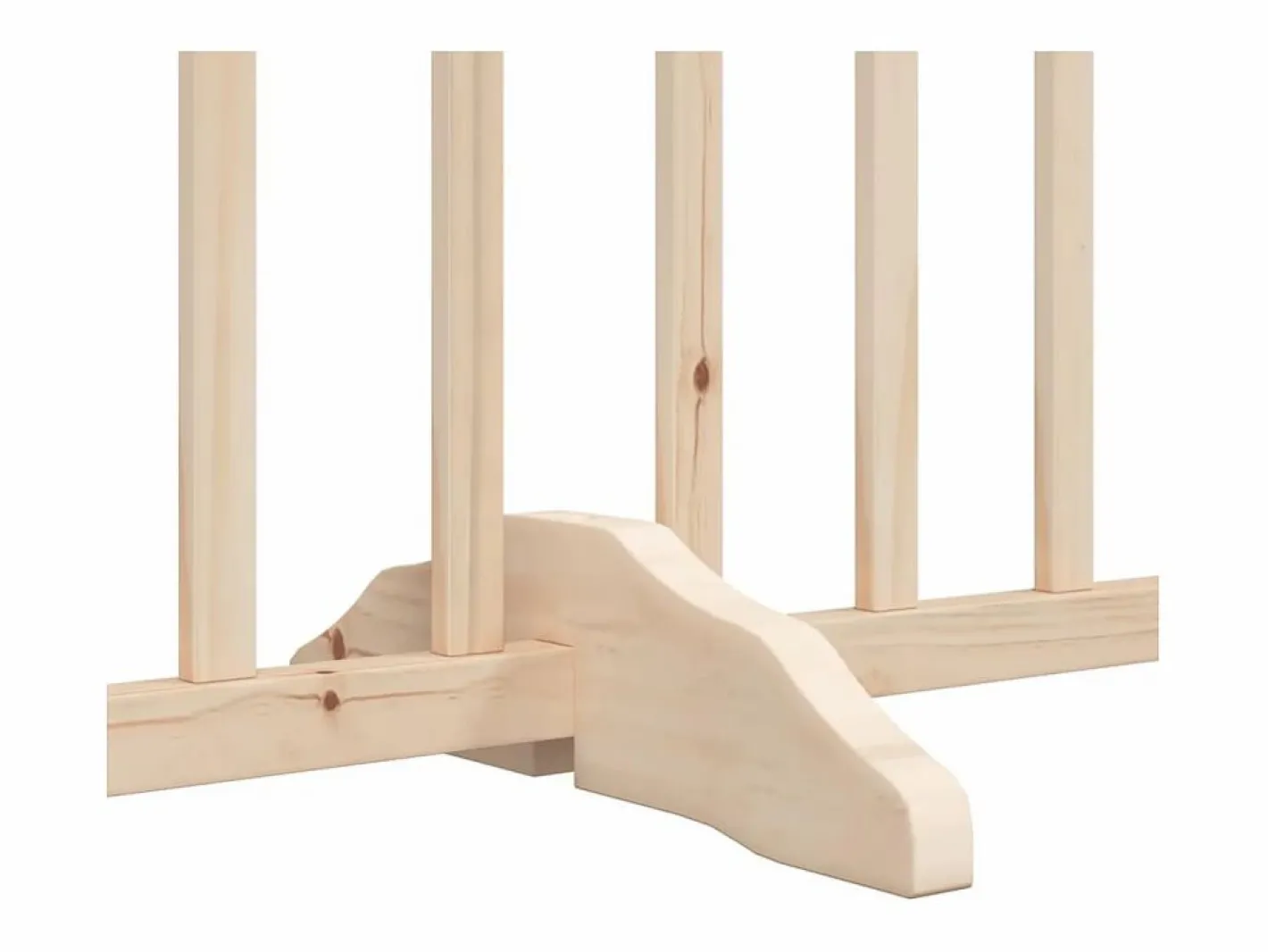 Clicnbuy Seguridad Para Mascotas|Puerta para perros plegable 6 paneles madera de álamo 480 cm