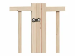 Clicnbuy Seguridad Para Mascotas|Puerta para perros plegable 6 paneles madera de álamo 480 cm