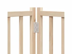 Clicnbuy Seguridad Para Mascotas|Puerta para perros plegable 6 paneles madera de álamo 480 cm