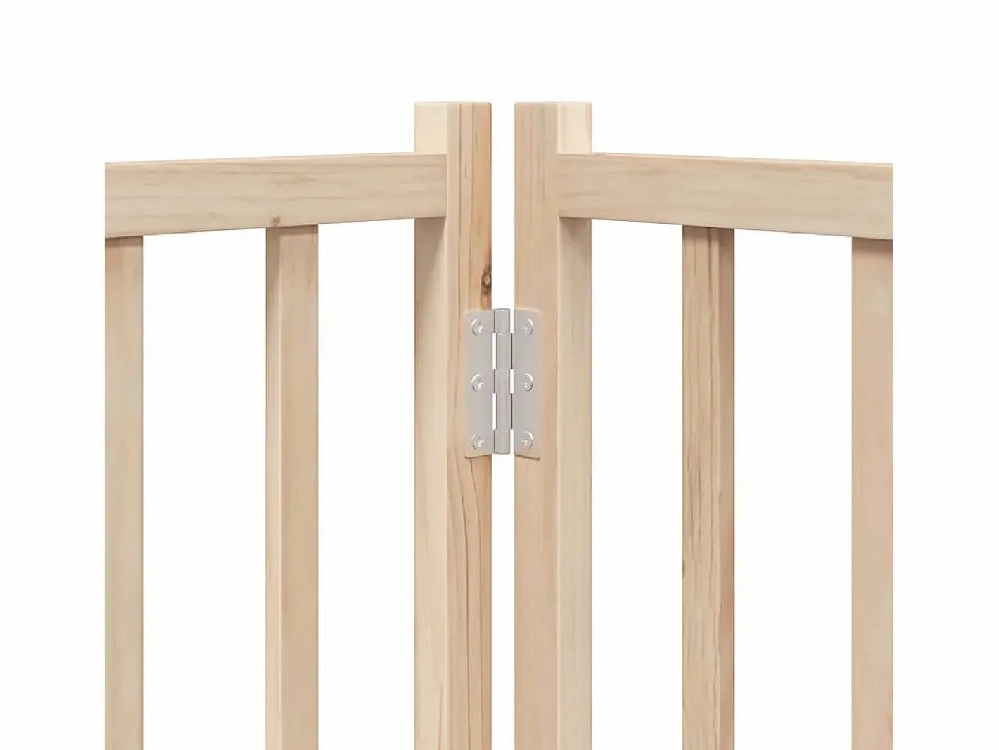 Clicnbuy Seguridad Para Mascotas|Puerta para perros plegable 6 paneles madera de álamo 480 cm