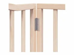 Clicnbuy Seguridad Para Mascotas|Puerta para perros plegable 8 paneles madera de álamo 640 cm