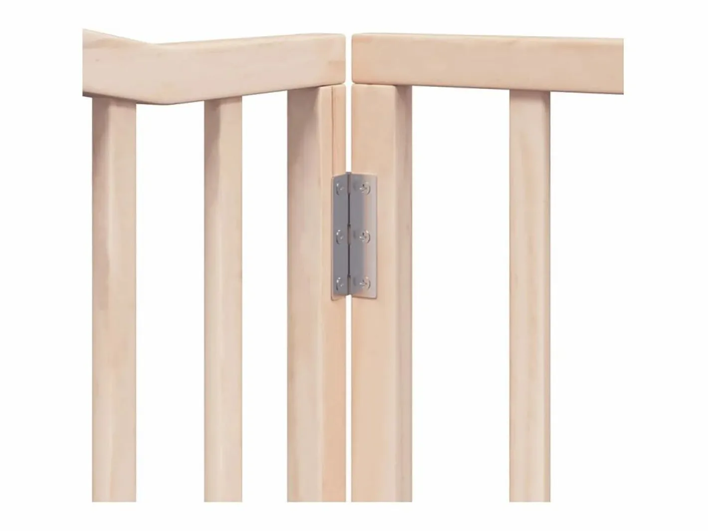 Clicnbuy Seguridad Para Mascotas|Puerta para perros plegable 8 paneles madera de álamo 640 cm