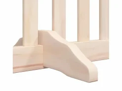 Puerta para perros plegable 10 paneles madera de álamo 800 cm^Clicnbuy Outlet
