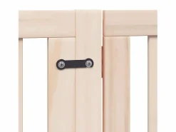 Puerta para perros plegable 10 paneles madera de álamo 800 cm^Clicnbuy Outlet