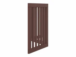 Clicnbuy Puerta para perros plegable 3 paneles madera álamo marrón 150cm Marru00f3n Clearance