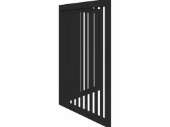 Clicnbuy Puerta para perros plegable 2 paneles madera álamo negra 160 cm Negro Best