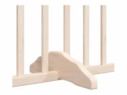 Puerta para perros plegable 12 paneles madera de álamo 960 cm^Clicnbuy Discount