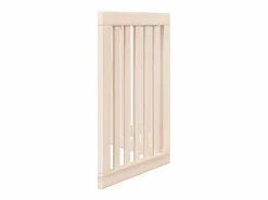 Clicnbuy Puerta para perros plegable de 3 paneles, 150 cm, madera de álamo Marru00f3n Best