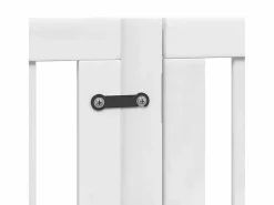 Puerta para perros plegable 9 paneles madera álamo blanca 450cm^Clicnbuy Clearance