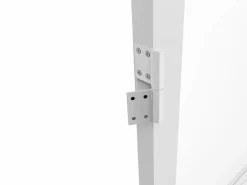 Puerta reversible blanca de aluminio y vidrio templado - Al. 204 x An. 73 cm - MASERU^Vente-unique