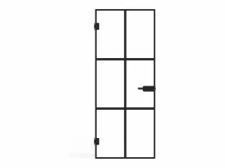 Puerta reversible de aluminio y vidrio templado sin marco - Alt. 204 x L93 cm - SEROTO^Vente-unique Best