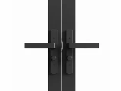 Puerta reversible de doble hoja - vidrio templado - 2 x Al 204 x An 83 cm - LOXTON^Vente-unique Hot