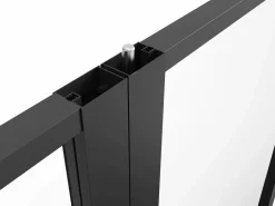 Puerta reversible de doble hoja - vidrio templado - 2 x Al 204 x An 93 cm - LOXTON^Vente-unique Hot