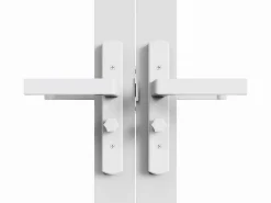 Puerta reversible de doble hoja - vidrio templado - - 2 x Al 204 x An 73 cm - LOXTON^Vente-unique Clearance